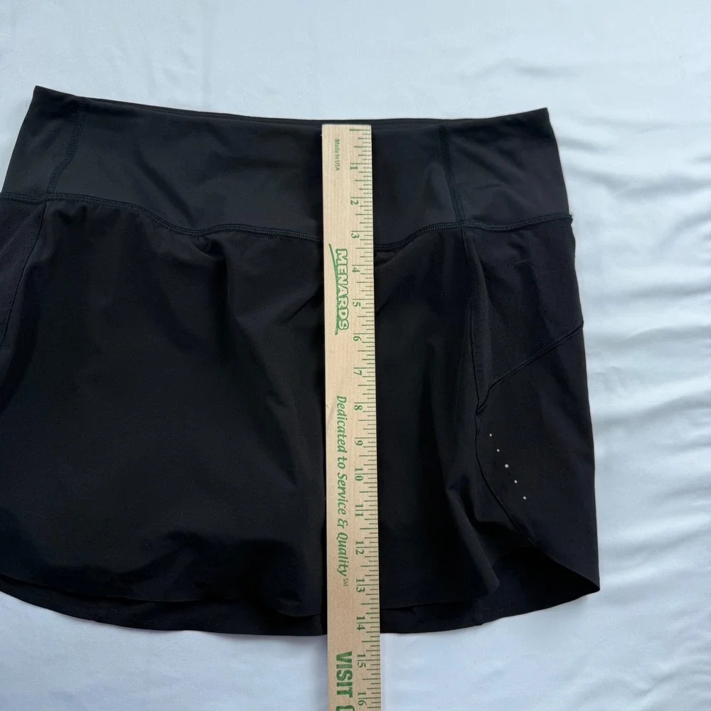 Athleta‎ Run With It 14" Skort Black Womens M Active Running Skirt Athleisure - Picture 4 of 7